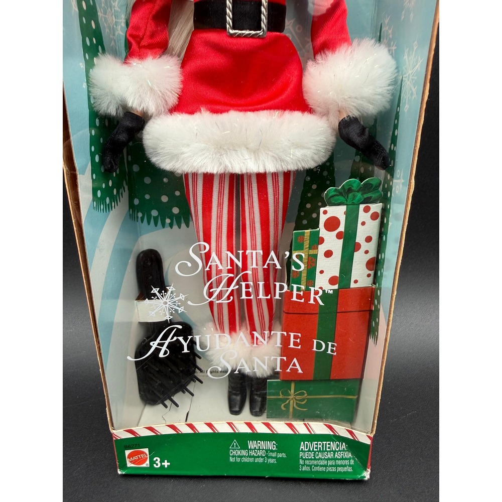 Barbie Santa's Helper Doll 2004 Mattel Red Christmas Outfit‎ B6271 NRFB - Picture 7 of 13